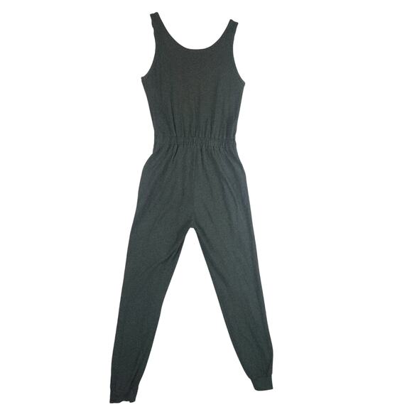 Bohme Dark Green Tank Jumpsuit 100% Cotton Women’s SZ XS Elastic Waist EUC - Picture 2 of 16